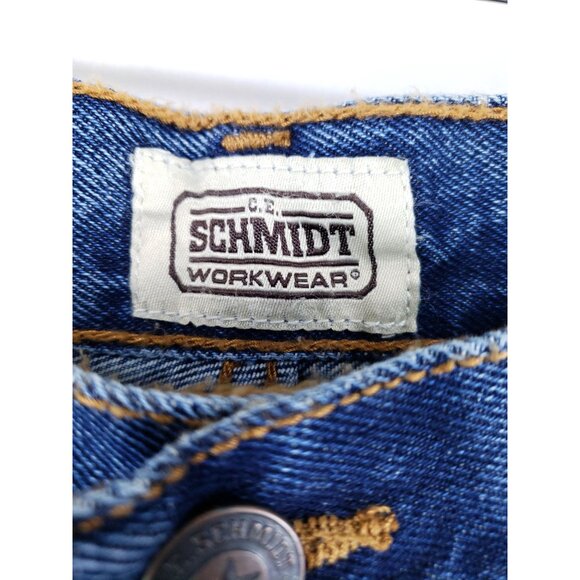C.E. Schmidt Workwear Mens Size 36x36 Relaxed Fit Five-Pocket Blue Jeans - Picture 8 of 10
